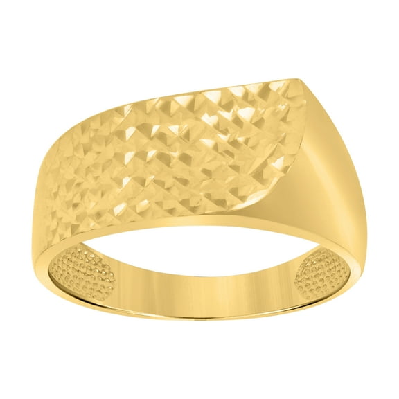 10kt Real Yellow Gold Womens Fashion Ring