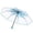 Blue-BU-home supplies, variant on Home Transparent Clear 3-Fold Umbrella with Colorful Print Windproof Rain Sun Protection PVC Metal 93cm 1pc St Patricks Day Accessories