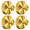 Gold, variant on No-Drill Suction Cup Hooks, Stainless Steel Waterproof Heavy Duty Wall Hooks, 4 Pack Multiple Colors(Silver)