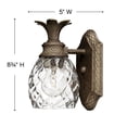 thumbnail image 6 of Hinkley Lighting - Plantation - 1 Light Bath Vanity in Traditional and Glam, 6 of 11