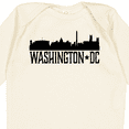 thumbnail image 4 of Inktastic Washington Dc City Skyline Boys or Girls Long Sleeve Baby Bodysuit, 4 of 5