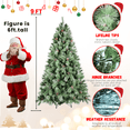 thumbnail image 3 of Tcbosik 9ft Artificial Christmas Tree with 122 Pine Cones and 2518 Branch Tips, Unlit Xmas Tree with Sturdy Metal Stand for Holiday Party Decoration, Green, 3 of 7