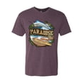 thumbnail image 2 of Wild Bobby, Paradise Surf Shack Marlin Pop Culture Mens Premium Tri Blend T-Shirt, Vintage Purple, Medium, 2 of 3