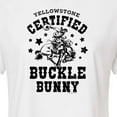 thumbnail image 3 of Yellowstone  - Certified Buckle Bunny - Juniors Cropped Cotton Blend T-Shirt, 3 of 6