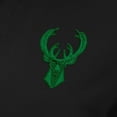 thumbnail image 4 of Women's Antigua Black Milwaukee Bucks St. Patrick's Day-Era Polo, 4 of 4