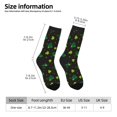 thumbnail image 2 of Gukieu St. Patrick's Day8 Print Contrast Color Mid-calf Socks, Sweat-wicking Athletic Socks, Unisex Clothing Accessories, 2 of 6