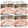 thumbnail image 7 of ODIKA 2'x3' Coral Cream Abstract Lines and Shapes Washable Accent Rug Modern Geometric Pattern with Minimalist Style Pet Friendly, Bedside Mat for Bedroom, Nursery, RV, 7 of 7