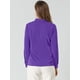 thumbnail image 5 of Blusa Elegante de Oficina Allegra K para Mujer Camisa Plisada Cuello de Lazo Manga Larga Púrpura S, 5 of 6