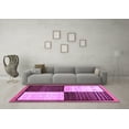 thumbnail image 3 of Ahgly Company Indoor Rectangle Abstract Purple Contemporary Area Rugs, 8' x 12', 3 of 4