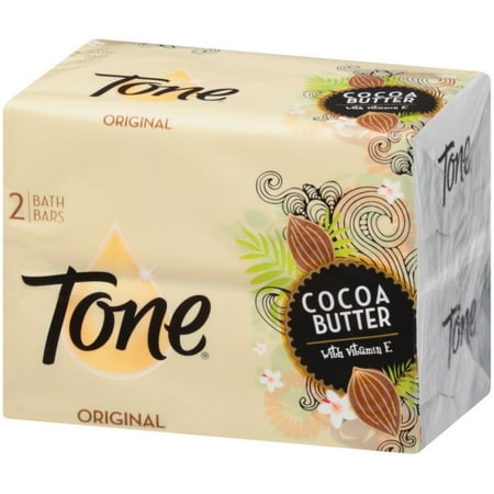 Tone Bath Bars, Cocoa Butter 4.25 oz bars, 2 ea (Best Toning Soap In Nigeria)