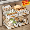 thumbnail image 1 of Organizador de gabinete extraíble fijo con película nano adhesiva, estantes de despensa deslizables de alta resistencia, cajón extraíble para cocina, despensa, baño, estantes, estante, liso,, 1 of 8