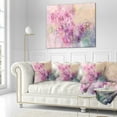 thumbnail image 2 of Designart Twig of Lilac Flowers - Floral Throw Pillow - 18x18, 2 of 4