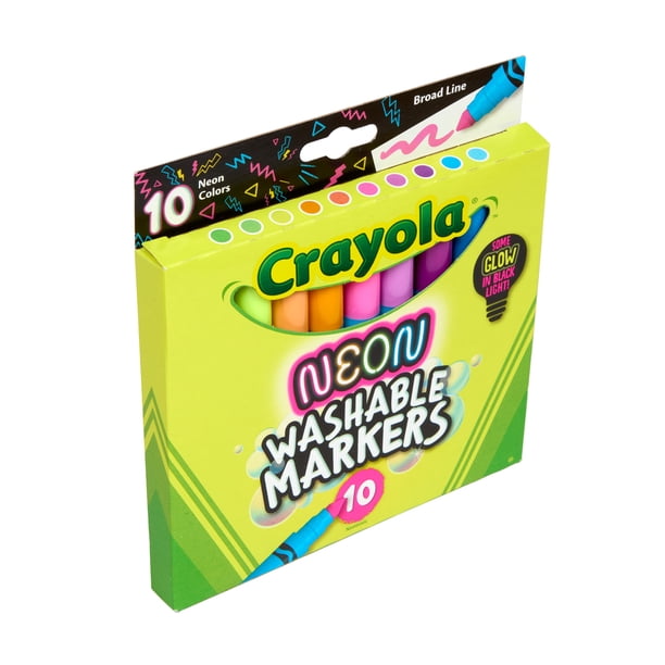 Neon Marker Set (10) | Art projects for office retail - Walmart
