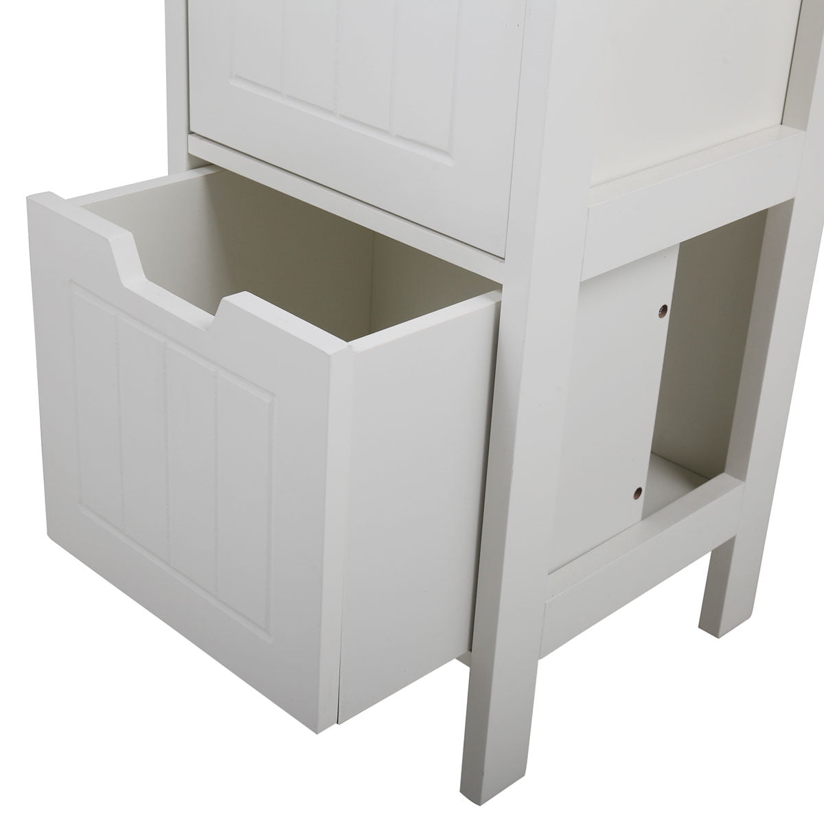Lowestbest Bathroom Storage Cabinets, Side Storage Organizer Cabinet, Floor Bathroom Cabinets with 2 Drawers, Linen Tower, White Lowestbest Bathroom Storage Cabinets, Side Storage Organizer Cabinet, Floor Bathroom Cabinets with 2 Drawers, Linen Tower, White