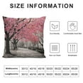 thumbnail image 5 of COMIO  Throw Pillow Cover Blossoms in Central Park Landscape Cherry Trees Forest Spring Season Picture Decorative Pillow Case Funny Home Decor Square Cushion Pillowcase, 5 of 5
