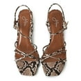 thumbnail image 3 of J. Adams Camila Sandals for Women, Square Open Toe Strappy Mid Block Heel, Elegant & Comfortable, 3 of 7