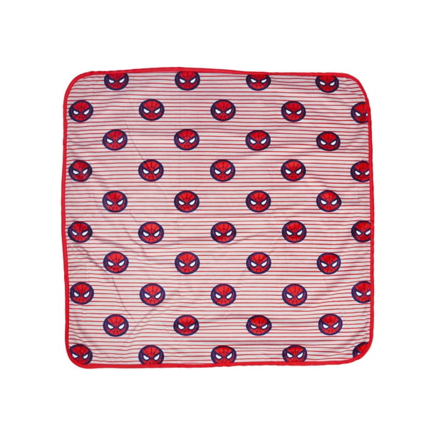 Baby Boys Spider Man Plush Fleece Blanket Striped Red White Walmart Com Walmart Com