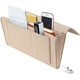 thumbnail image 1 of Organizador de mesita de noche con bolsillo de fieltro para cama, organizador de almacenamiento para reposabrazos de sofá para anteojos, teléfono, control remoto, tableta, libro (beige), 1 of 5