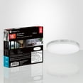 thumbnail image 3 of Xtricity - Round Ceiling Light with Integrated LEDs, 15" Diameter, 3 Color Options, From the Valerio Collection, Nickel, 3 of 3