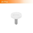 thumbnail image 3 of Furniture Leveling Feet, 20 Pack 28 x M8 x 20mm - Male Thread Knurled Knobs, Furniture Adjustable Leveler (White), 3 of 5