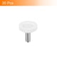thumbnail image 3 of Patas de nivelación para muebles, paquete de 20, 28 x M8 x 20 mm - Perillas estriadas de rosca macho, nivelador ajustable para muebles (blanco), 3 of 5
