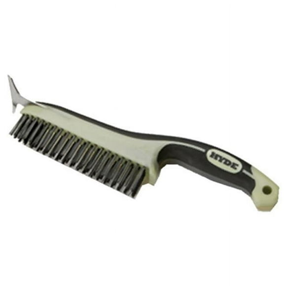 Hyde Tools 46834 6 in. High Carbon Steel Ergonomic Wire Brush