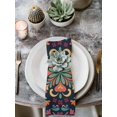 thumbnail image 2 of Vintage Flower Cloth Napkins Set of 8 Reusable Dinner Napkins, Boho Abstract Colorful Ethnic Floral Cocktail Napkin Washable Table Napkins for Wedding/Holiday Party/Baby Shower 20"x20", 2 of 7