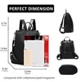 thumbnail image 2 of Fmeida Mochila monedero para mujer antirrobo bolsa de viaje convertible moda mochila casual bolso de hombro, 2 of 5