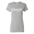 thumbnail image 1 of Wild Bobby Chosen 1 Peter 2:9 Inspirational/Christian Women Graphic Tee, Heather Grey, 3X-Large, 1 of 5