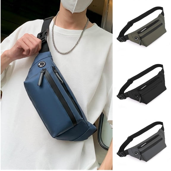 Shenmeida Waist Bag Fanny Pack For Men Belt Bag Pouch Hip Bum Bag Chest Sling Bag With Adjustable Strap, Lightweight Fanny Pack For Sport Gym Workout Travel Work Commuting