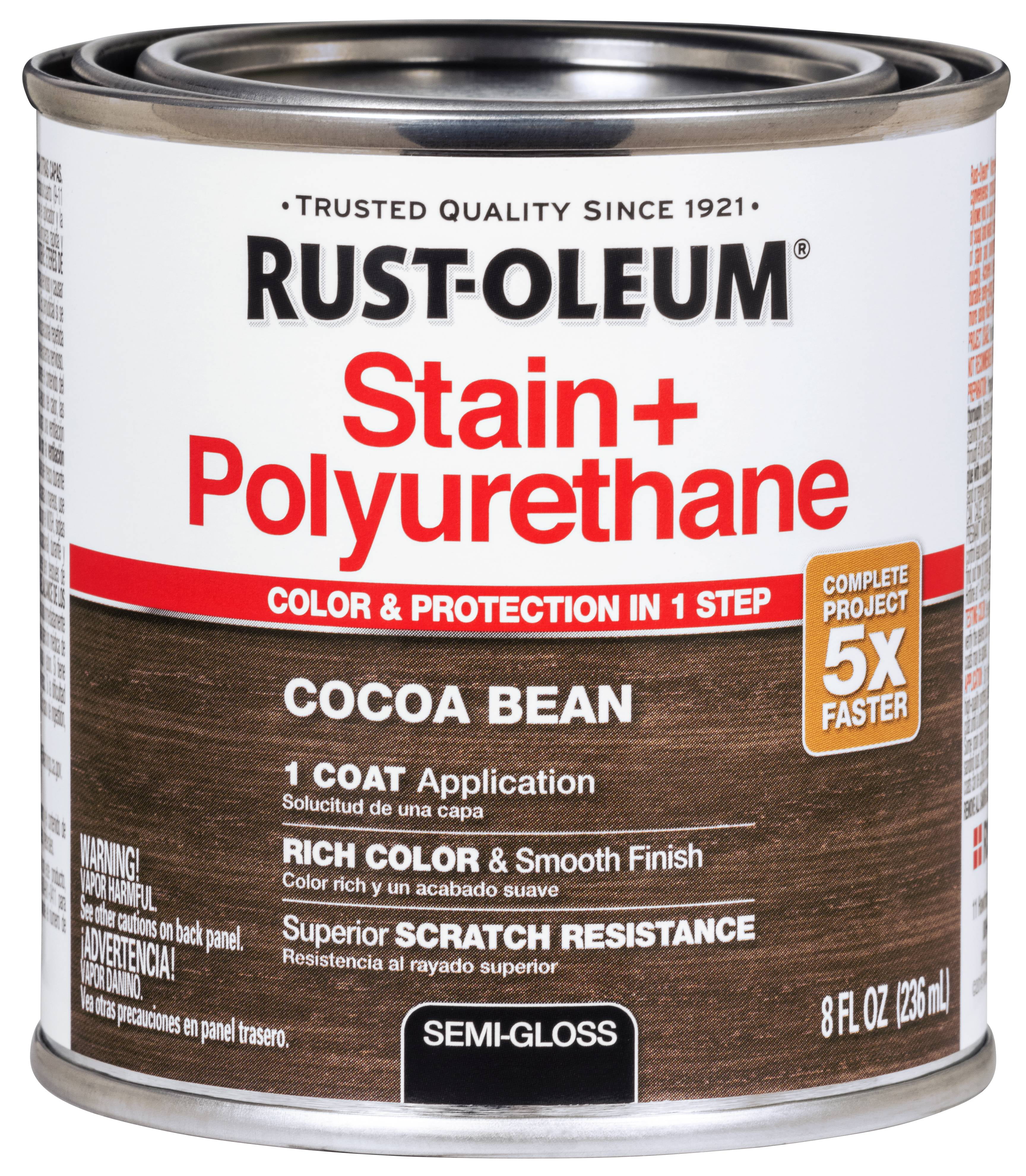 RustOleum Cocoa Bean Stain & Polyurethane SemiGloss, HP
