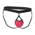 thumbnail image 4 of IWRICH Men's Jockstrap Hollow out Low Rise Buckle Underwear with Removable Pouch Hot Pink XXL, 4 of 4
