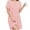 A2-Pink, variant on Chiclily Women's Nightgown Short Sleeve Nightshirt Comfy Sleepwear V-Neck MuMu Dress with Pockets, White Stars Size L