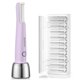 thumbnail image 1 of Sonic Dermaplaning Tool para mujeres, Recargable Dermaplane Razor Sonic Edge Tecnología para vello facial, exfoliante y pelusa de melocotón, 10 cuchillas de repuesto color morado, 1 of 7