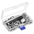 thumbnail image 1 of EIMELI 100 Ensembles Kit d'Outils à Illets 1/2 Pouce avec Outils d'Installation et Étui de Rangement, 1 of 7