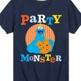 thumbnail image 3 of Sesame Street - Party Monster Cookie Monster - Toddler and Youth Short Sleeve Graphic T-Shirt, 3 of 5