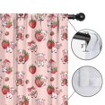 thumbnail image 4 of Blackout Kids Curtains,Pink Cow Strawberry Pattern Childrens Insulated Curtains Set Of 2,Bedroom Essentials,Toddler Room Decor 42x54in(106x137cm), 4 of 5