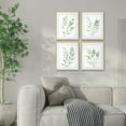 thumbnail image 4 of Botanical Wall Art Set of 4 Leaves Plants Framed Wall Decor 8x10 Sage Green Wall Art with Watercolor Pictures Minimalist for Bathroom Office, 4 of 6