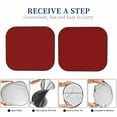 thumbnail image 6 of Balery Maroon Sun Shield 2 Pack For Car Front Windows Foldable Sun Visor Protector Blocks Max Uv Rays And Keeps Your Vehicle Cool For Most Sedans Suv Truck, 6 of 7