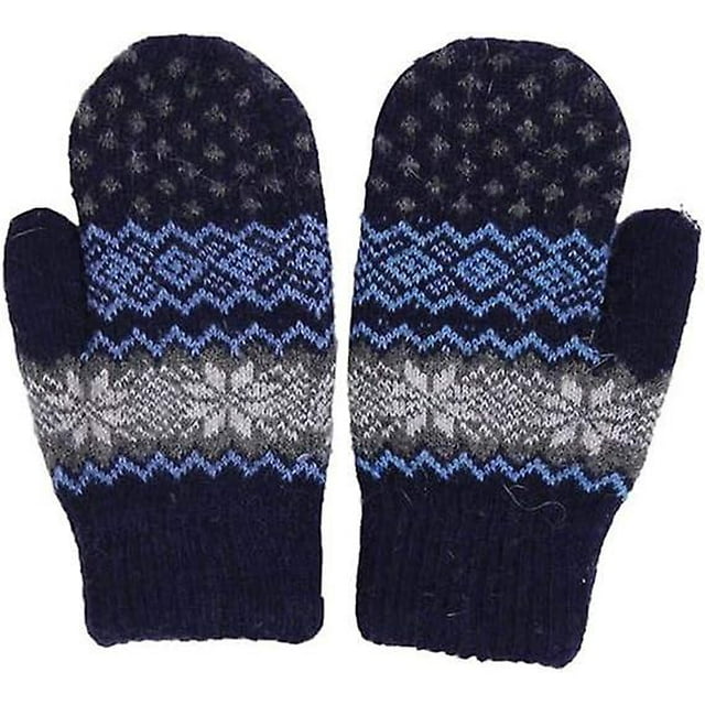 Women's Winter Super Soft Knitted Gloves Mittens Thickened Warm Wool Windproof Gloves Knitted Fleece Lined Gloves Gift