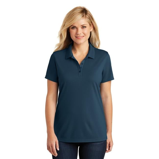 Port Authority 1238361 Ladies Dry Zone UV Micro Mesh Polo Shirt River Blue Navy Extra Small Walmart