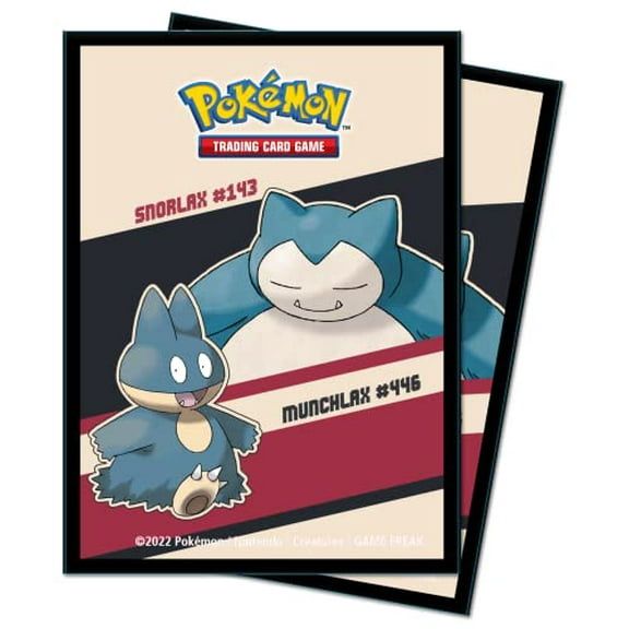 Snorlax and Munchlax Standard DECK PROTECTOR® Sleeves (65ct) for Pokémon