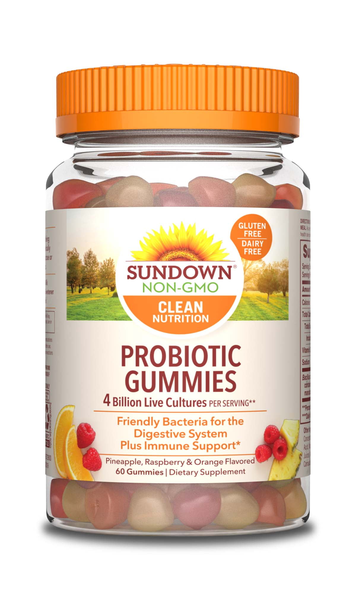 Sundown Naturals Probiotic Supplements, Gummies, 60 Count