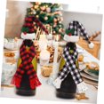 thumbnail image 4 of 4 Juegos Juego De Botellas Navideñas Decoración Navideña Adornos Navideños Tapas De Botellas De Vino De Navidad Tapa De La Botella De Vino del Sombrero De Santa Gorras Paño, 4 of 5