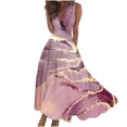 thumbnail image 2 of Titcea Summer Dresses for Women 2026 Deep V Neck Sleeveless Wrapped Chest Flowy Maxi Dresses Fashion Printed Casual Elegant Dresses, Gifts for Mom/Her, 2 of 5