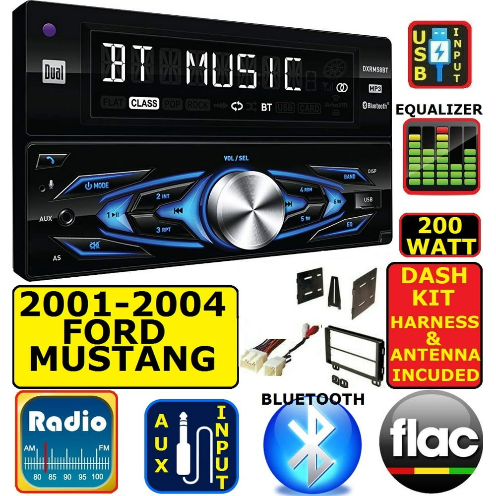 0104 FORD MUSTANG BLUETOOTH USB AUX CAR RADIO STEREO PACKAGE Walmart