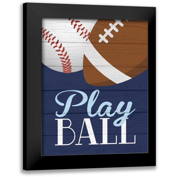 Robinson, Tamara 12x14 Black Modern Framed Museum Art Print Titled - Play Ball