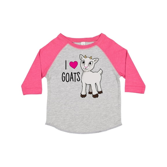 Inktastic I Love Goats Cute Goat Boys or Girls Toddler T-Shirt