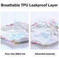 thumbnail image 5 of 6 Pack Unisex Cotton Reusable Potty Training Underwear Breathable Toddler Boys And Girls Pee Training Underpants Waterproof Training Pants, 5 of 5