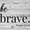 Be Brave Psalm Typography, variant on Elephant Stock God's Joy Wall Art - Horizontal Canvas Wall Art - Living Room Wall Decor - Inspirational And Typography Canvas - Gray And Black Decor By Susie Boyer - 12" x 8"